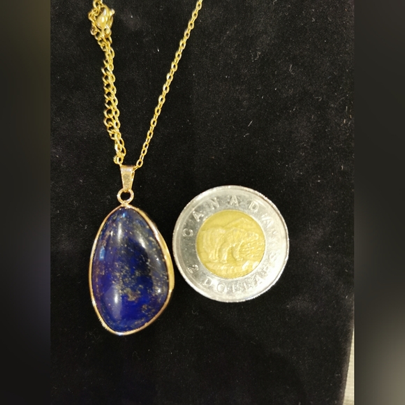 Natural Lapis-Lazuli Pendant Necklace - Picture 1 of 5